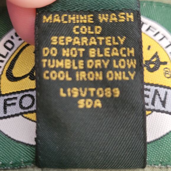 Cabela's Womens Quilted Button Up Vest Size XL/REG Sage‎ Green - Picture 8 of 10